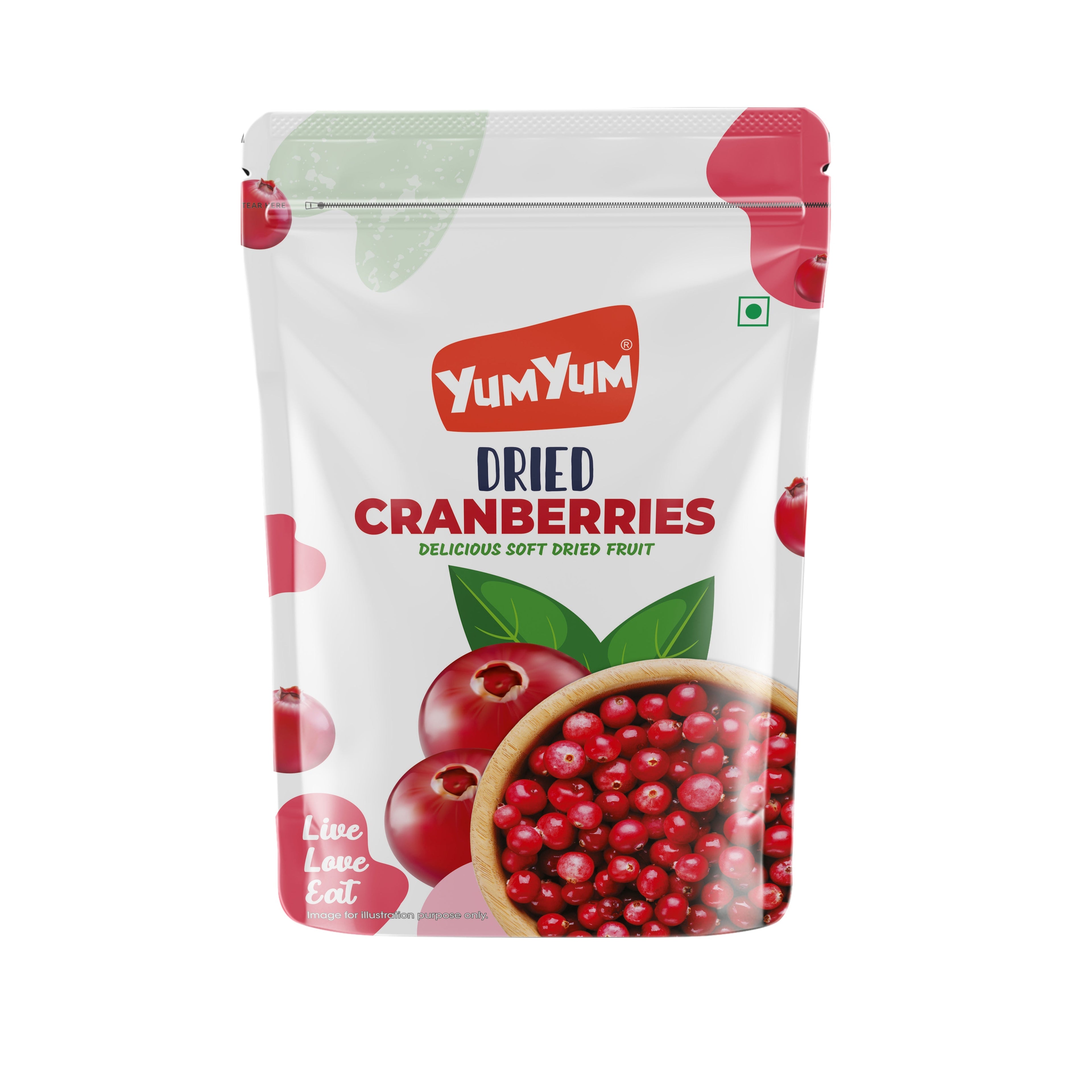 Yum Yum Dried Cranberry Pouch | Grocsy