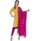 A R Silk Magenta Color Window Square Dupattas and Chunnis | Grocsy