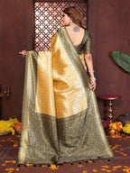 Anaita Banarasi Tissue Silk Saree | Grocsy