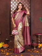 Anaita Banarasi Tissue Silk Saree | Grocsy