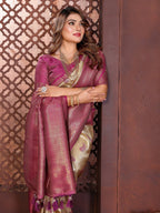 Anaita Banarasi Tissue Silk Saree | Grocsy