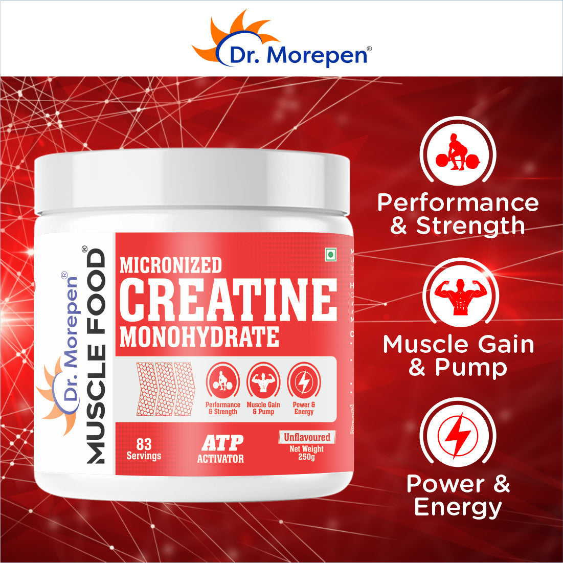 Dr Morpen Creatine Monohydrate Powder | Grocsy