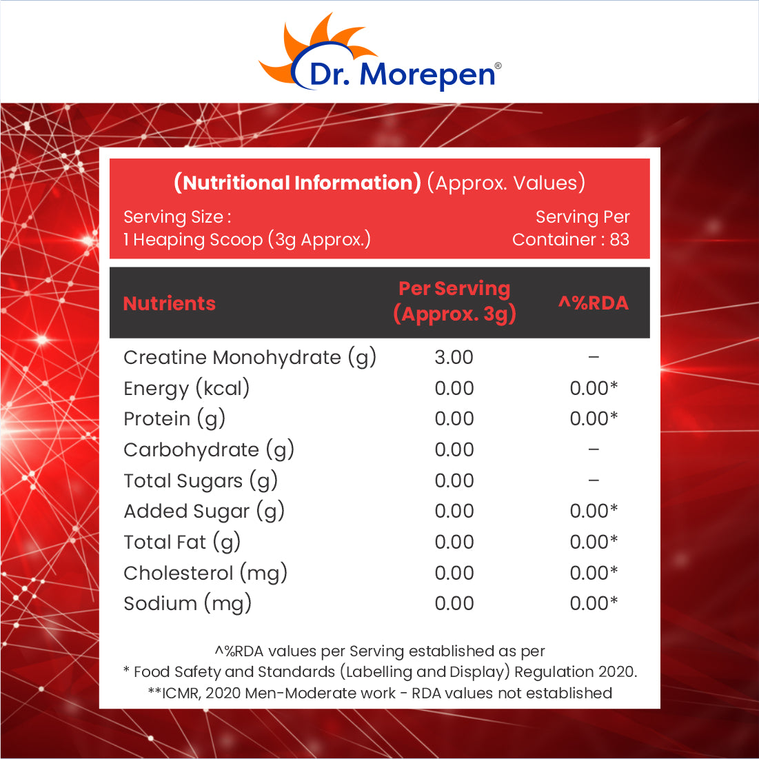 Dr Morpen Creatine Monohydrate Powder | Grocsy