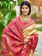 Anaita Cream Soft Silk Saree With Floral Printed Work With Blouse | Grocsy