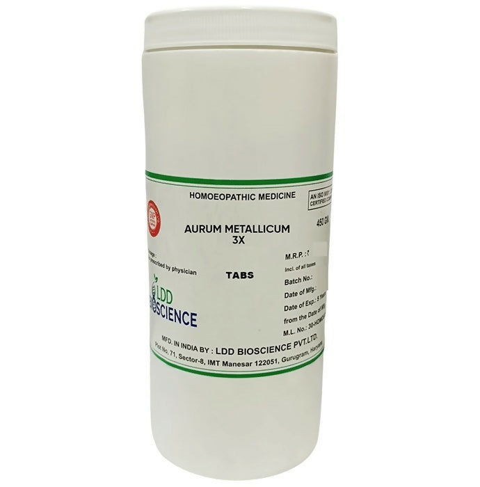 LDD Bioscience Homeopathy Aurum Metallicum 3X Tablets | Grocsy