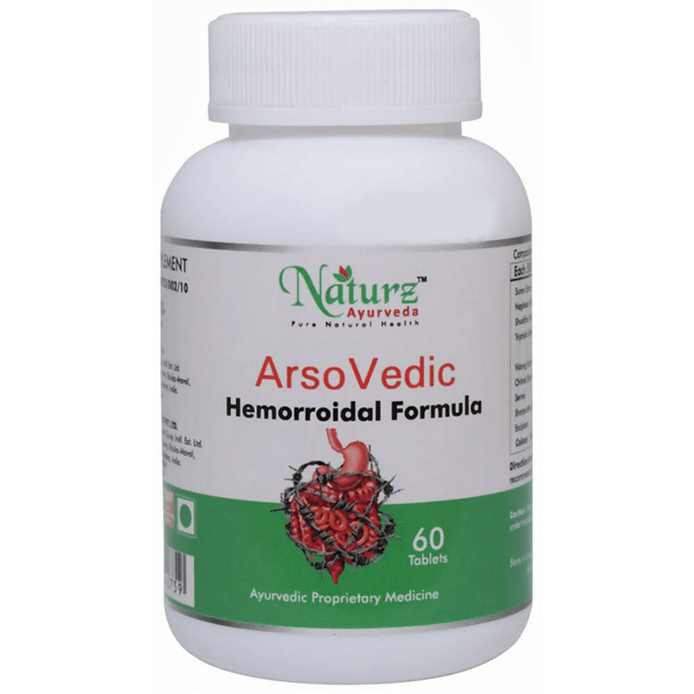 Naturz Ayurveda Arso Vedic Hemorroidal Formula Tablets | Grocsy