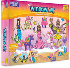 Imagimake Window Art Princess & Unicorn Suncatcher Kit Unicorn Toys for Girls Age 5-8 Craft Kits | Grocsy