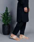 Stepsoft Men'S Natural Square Toe Kolhapuri Chappal | Original Handcrafted Leather Ethnic Slippers | Grocsy
