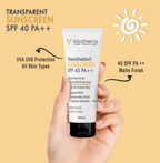 Volamena Transparent Sunscreen With SPF 40 PA++ | Grocsy