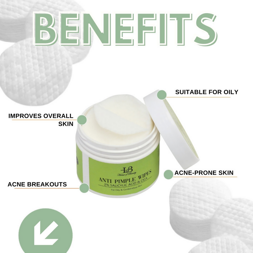 House of Beauty Anti Pimple Wipes | Grocsy