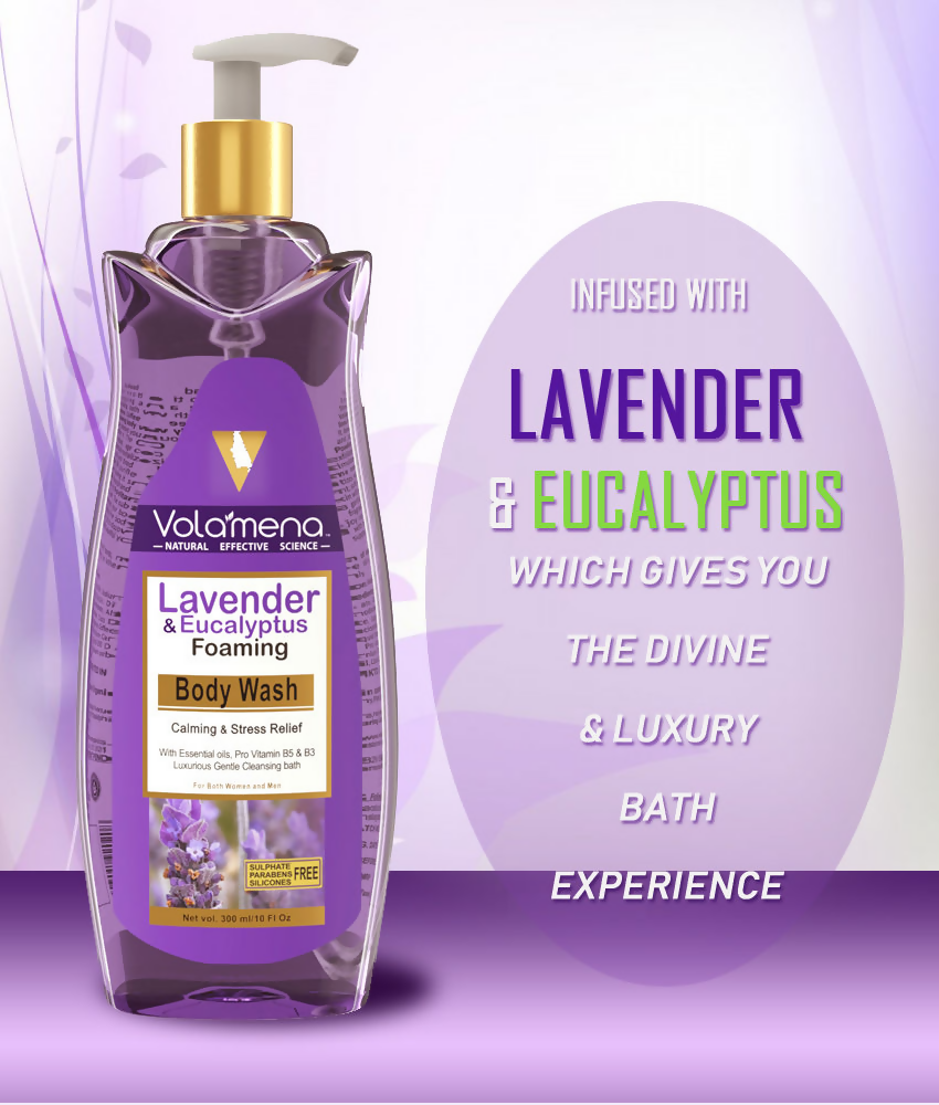 Volamena Lavender & Eucalyptus Foaming Body Wash | Grocsy