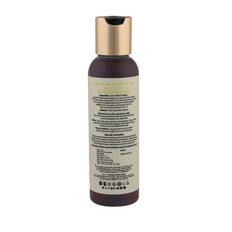 Ashpveda Essentials Of Japapatti And Brahmi Head Massage Oil | Grocsy