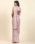Pink Pure Georgette Sequence work Ready to wear Saree with stitched Blouse - Satiksha | Grocsy