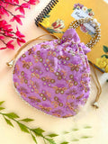 Joban Fashion Potli Bags - Purple | Grocsy