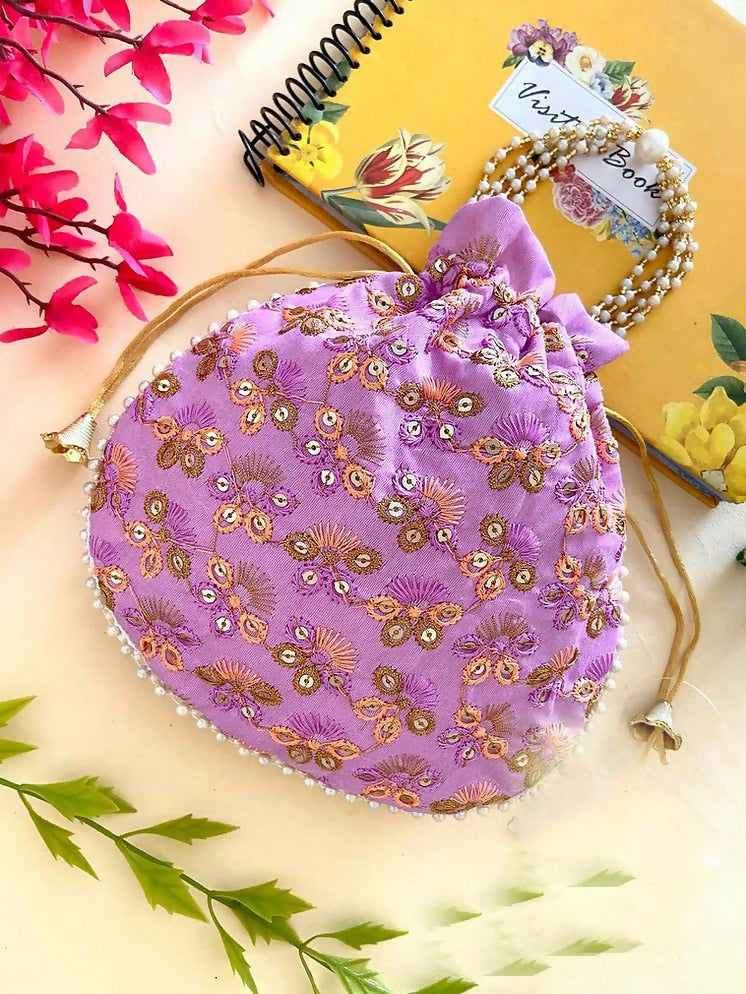 Joban Fashion Potli Bags - Purple | Grocsy