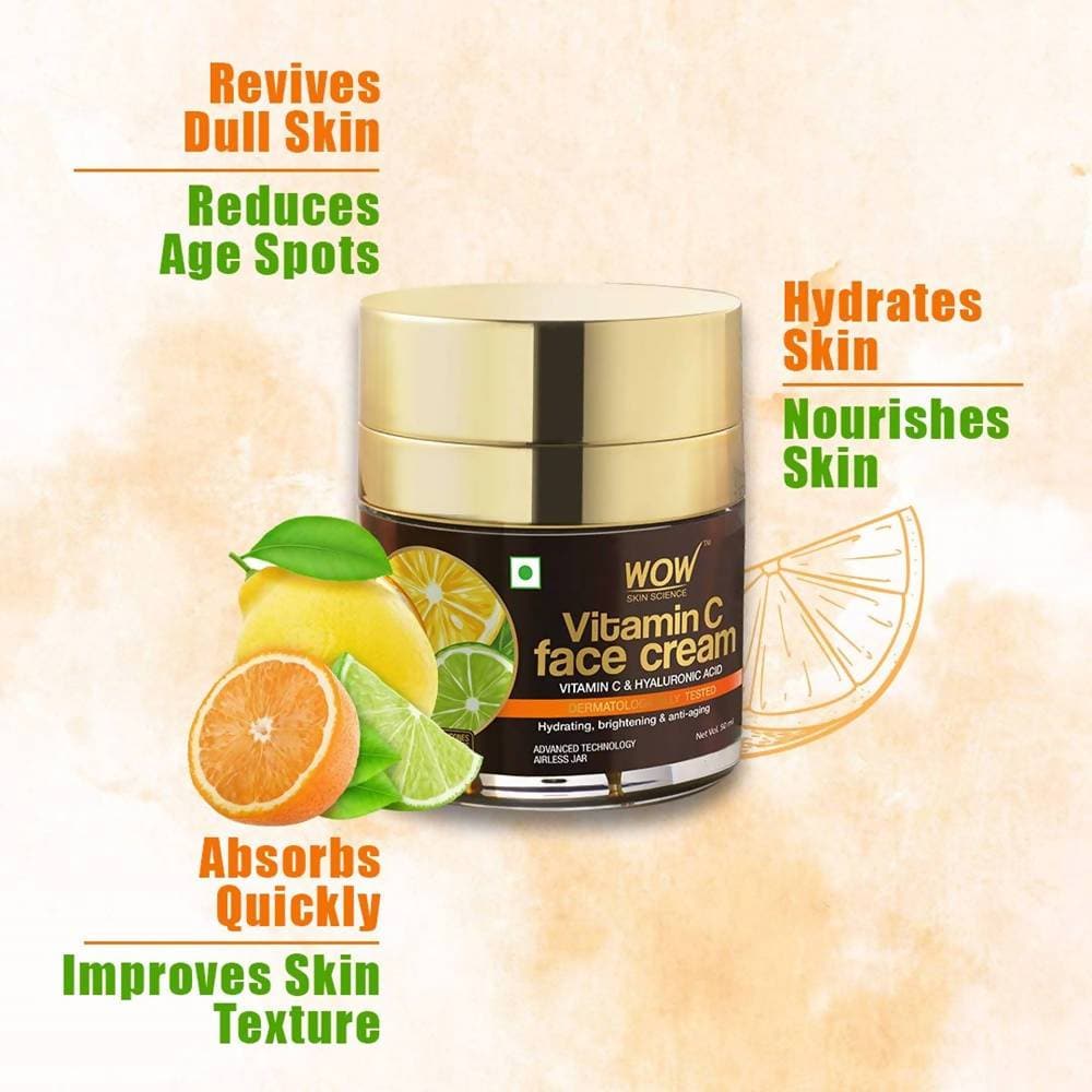 Wow Skin Science Vitamin C Face Cream | Grocsy