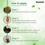 Vasmol Natural Henna Paste Ready To Use | Grocsy