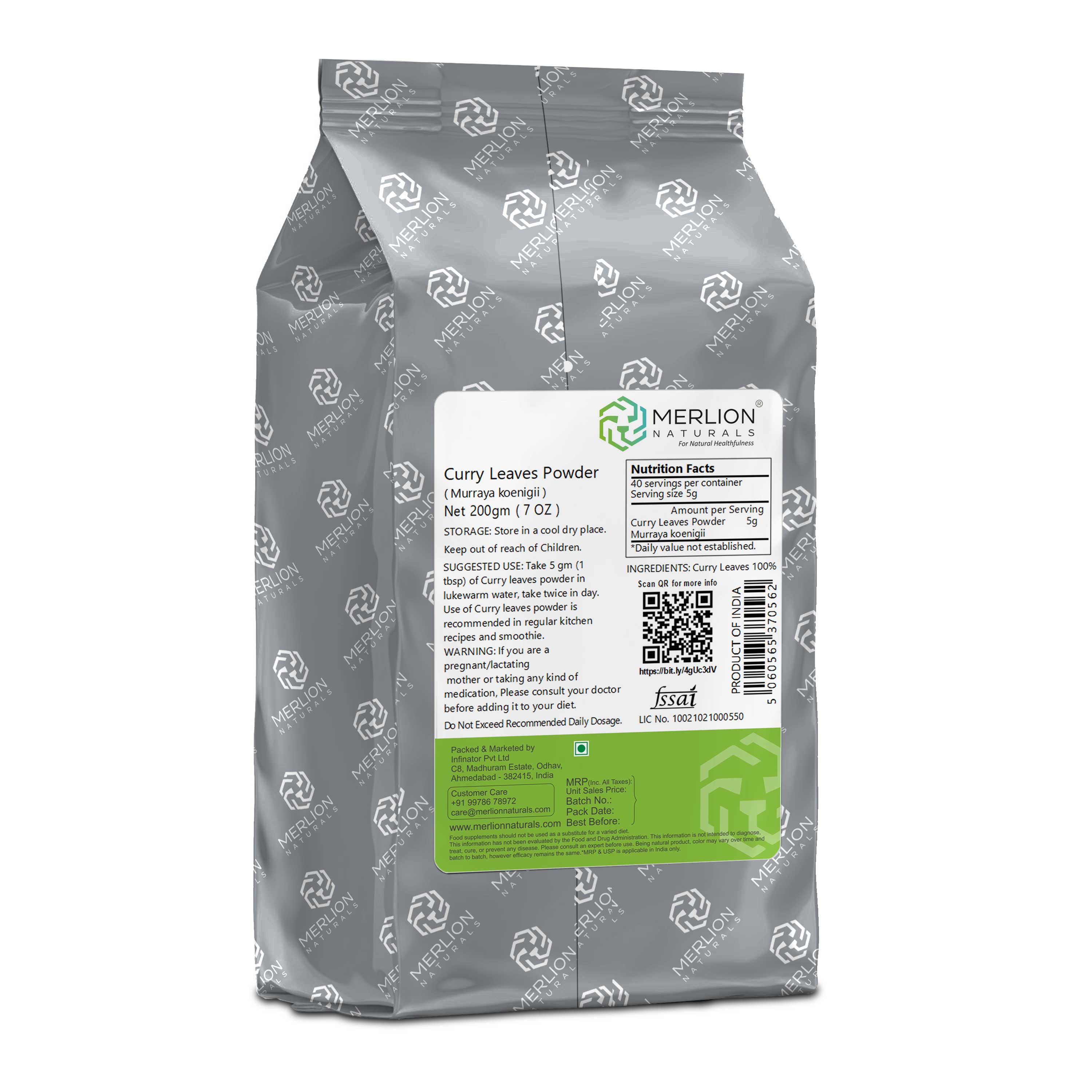 Merlion Naturals Curry Leaves Powder | Grocsy