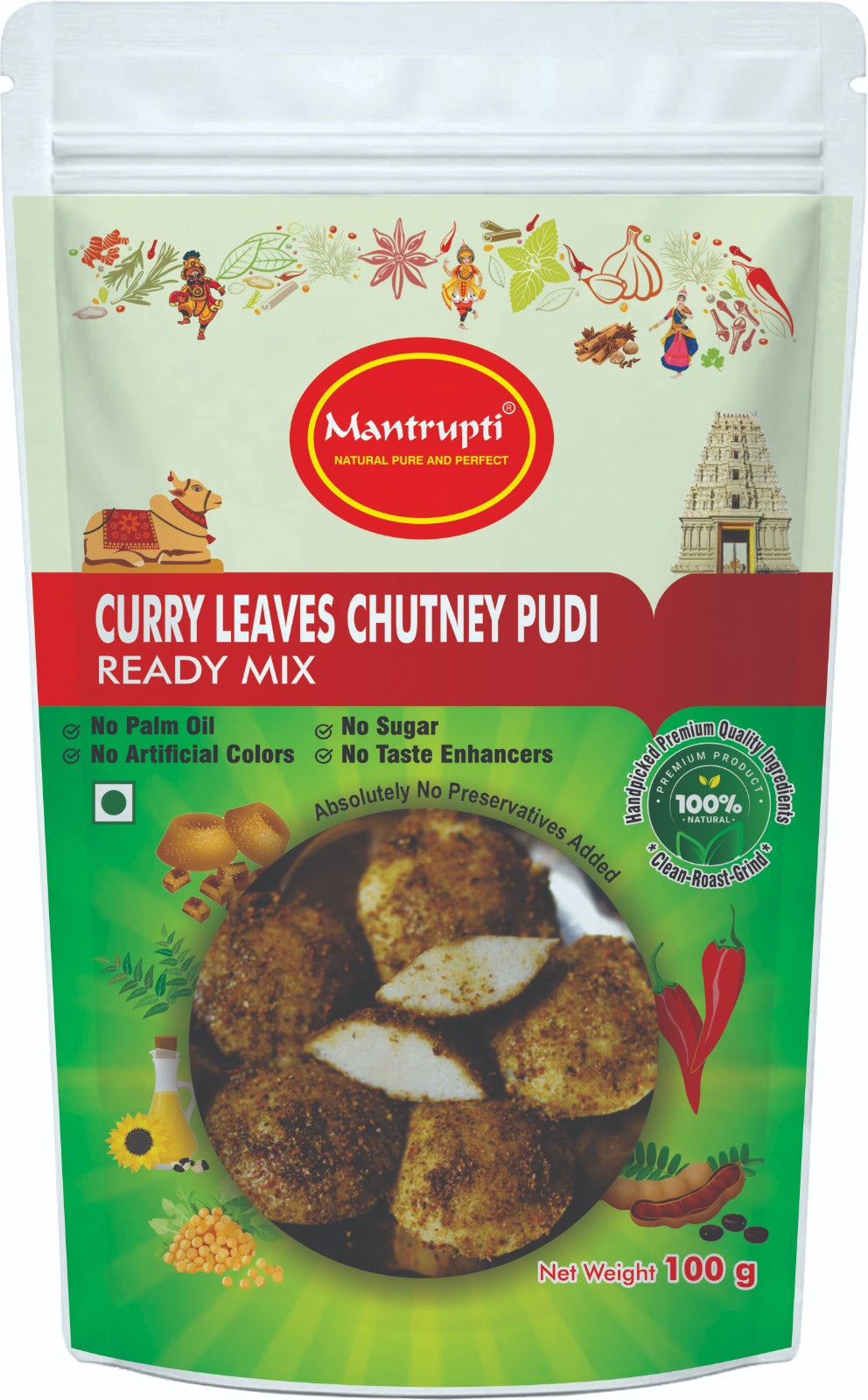Mantrupti Curry Leaves Chutney Powder | Grocsy