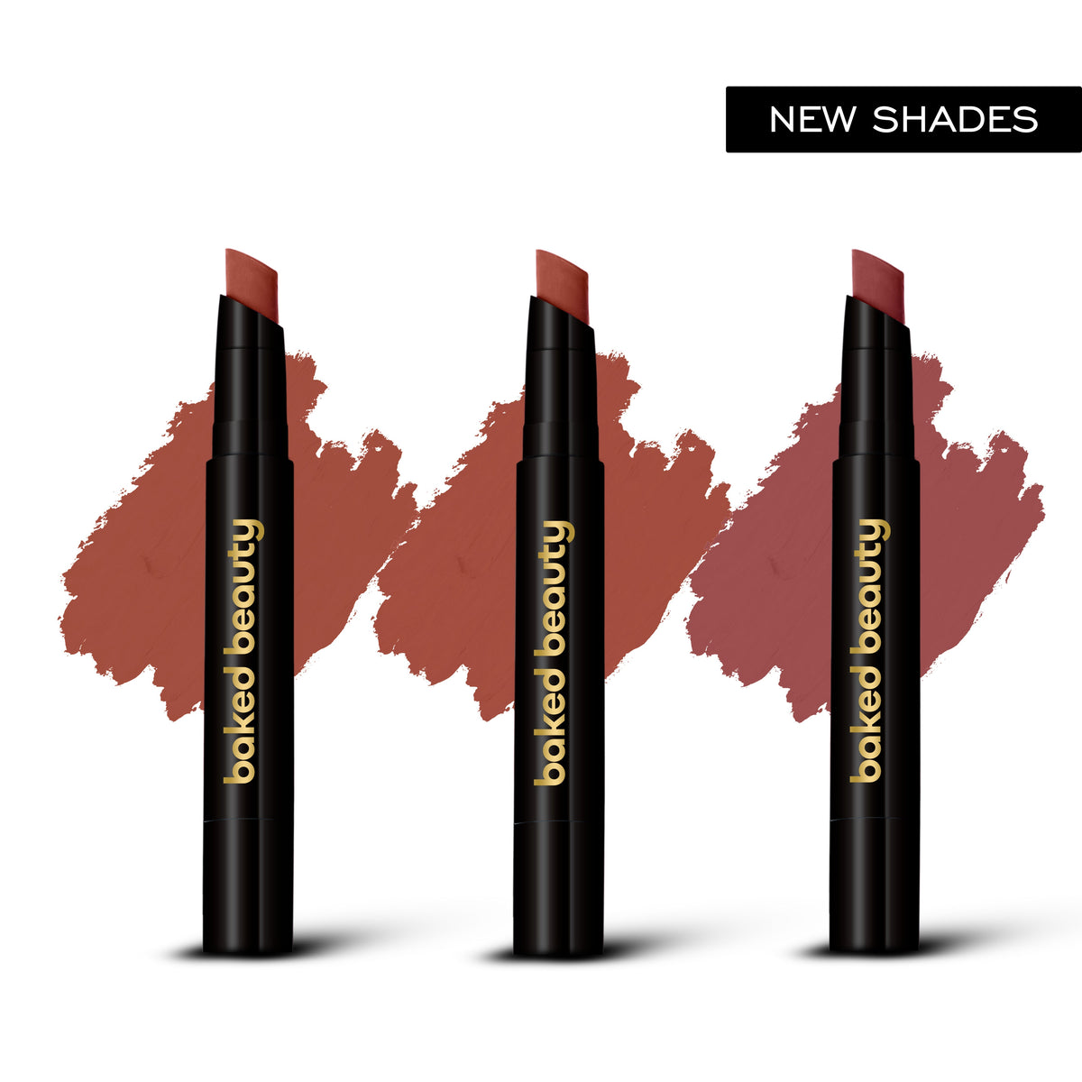 Baked Beauty My Crayon Cutting Chai Matte Lip Cream Lipsticks (Set of 3) | Grocsy