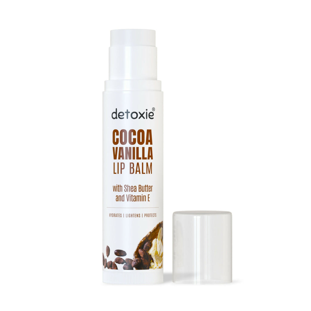 Detoxie Lip Balms Cocoa Vanilla With Vitamin E Shea Butter & Liquorice | Grocsy