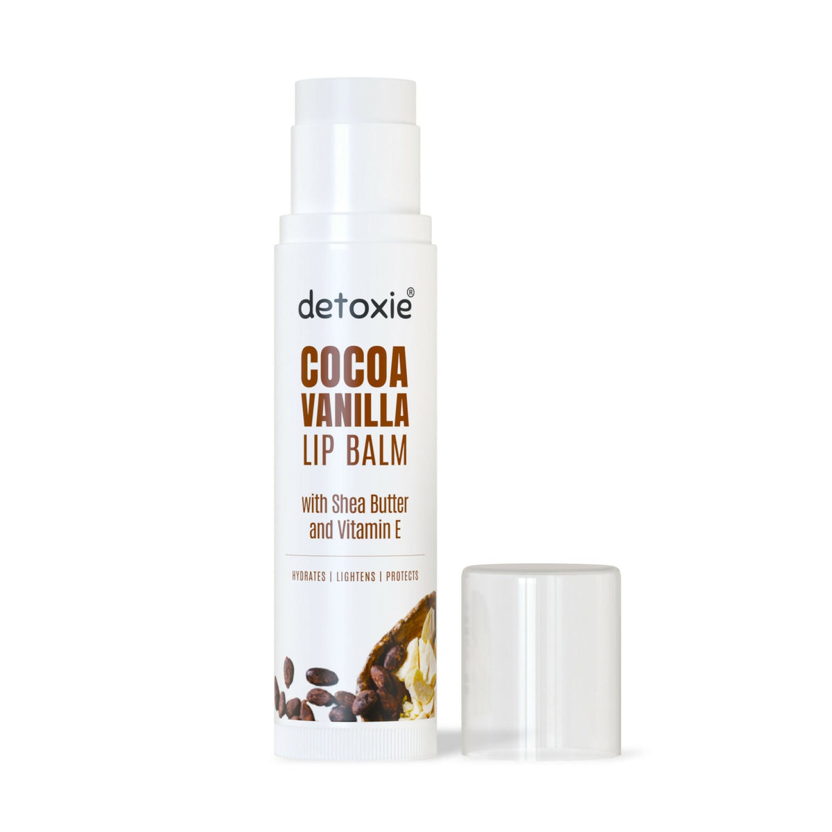 Detoxie Lip Balms Cocoa Vanilla With Vitamin E Shea Butter & Liquorice | Grocsy