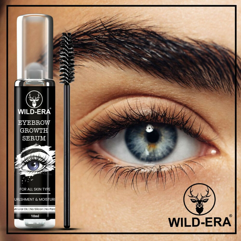 Wildera Eyelash Enhancer Nourishing Eyebrow Lashes Growth EyeLash Hair Growth & Volume Serum With Castor Oil & Vitamin E | Grocsy