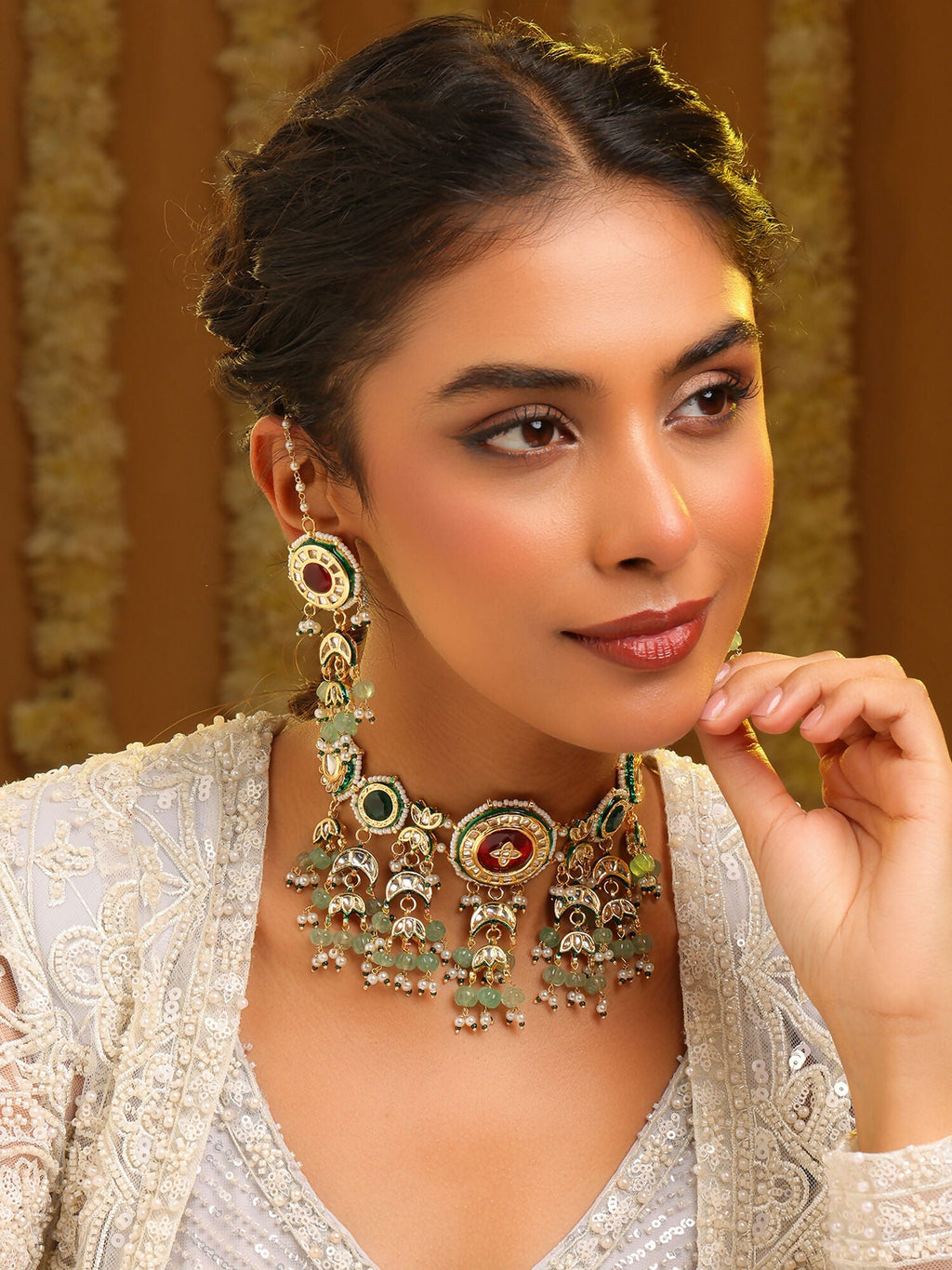 Ruby Raang Royal Choker Set | Grocsy