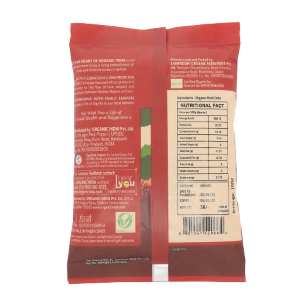 Organic India Red Chilli Powder | Grocsy
