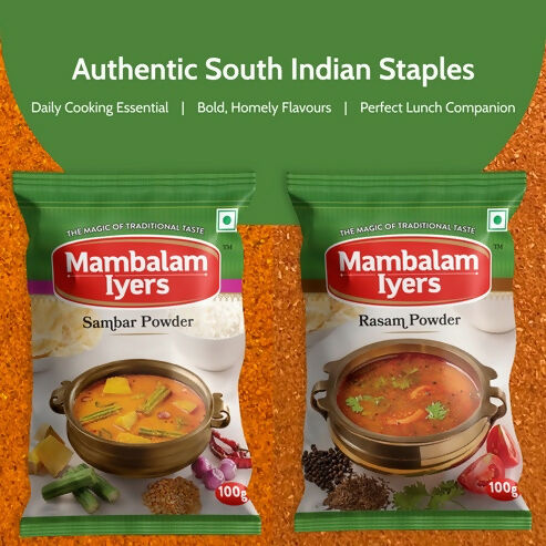 Mambalam Iyers Sambar & Rasam Powder | Grocsy