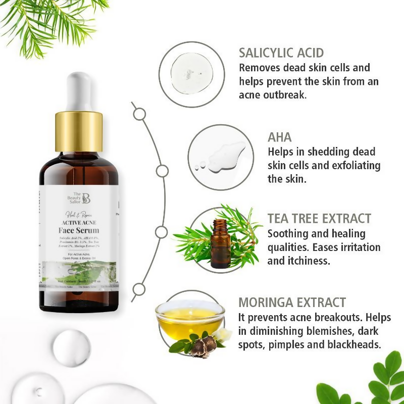 The Beauty Sailor Active Acne Face Serum | Grocsy