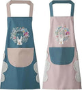 Klimet Waterproof Kitchen Apron For Women-Assorted (pack of 2) | Grocsy