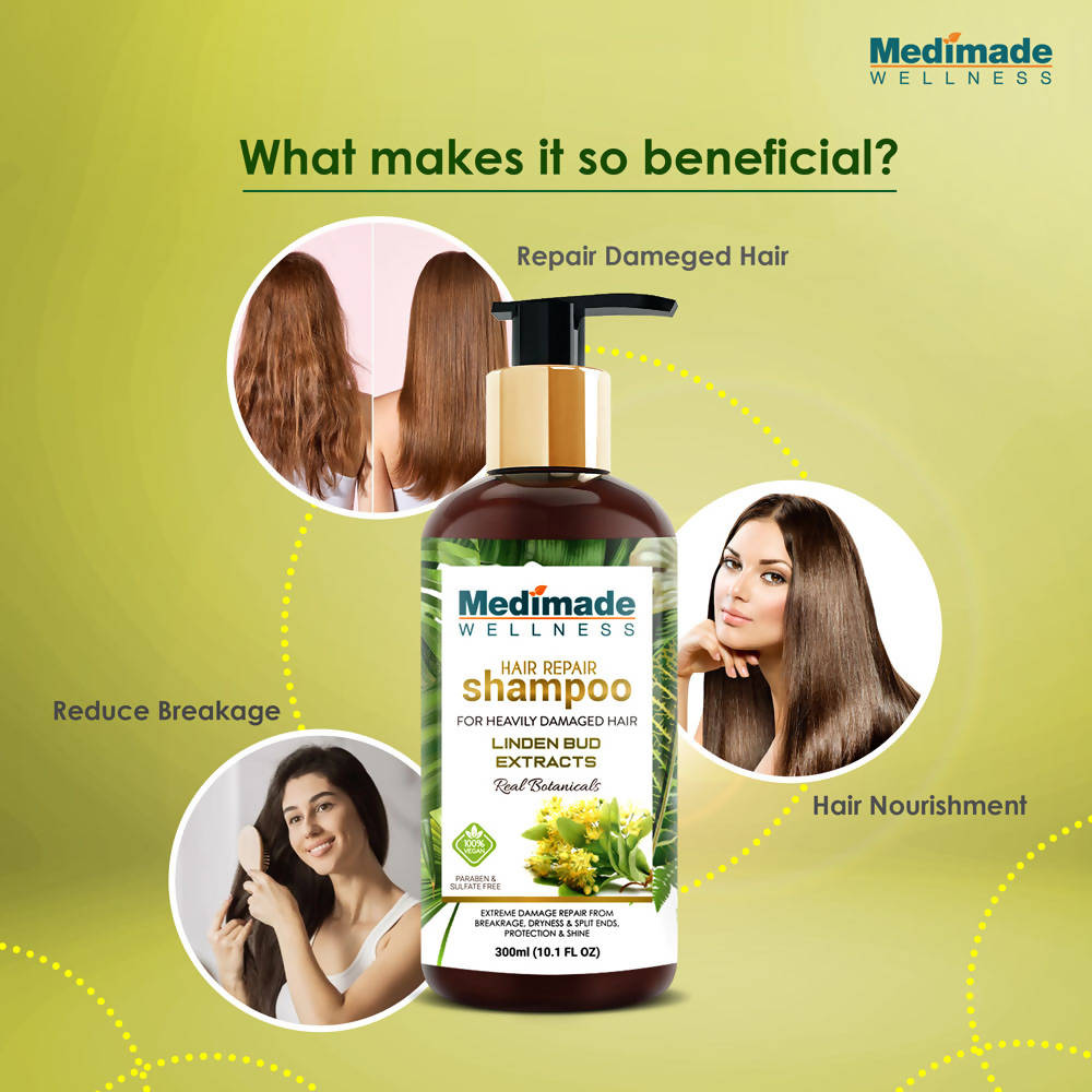 Medimade Wellness Hair Repair Shampoo with Linden Bud Extracts | Grocsy