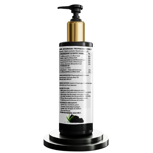 Zenius Activated Charcoal Face Wash for Cleanse Face Dirt and Improve Skin | Grocsy