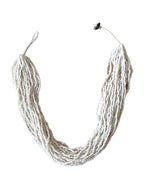 Inhanns Handmade Beaded Multilayer Necklace, 20 Layers - White | Grocsy