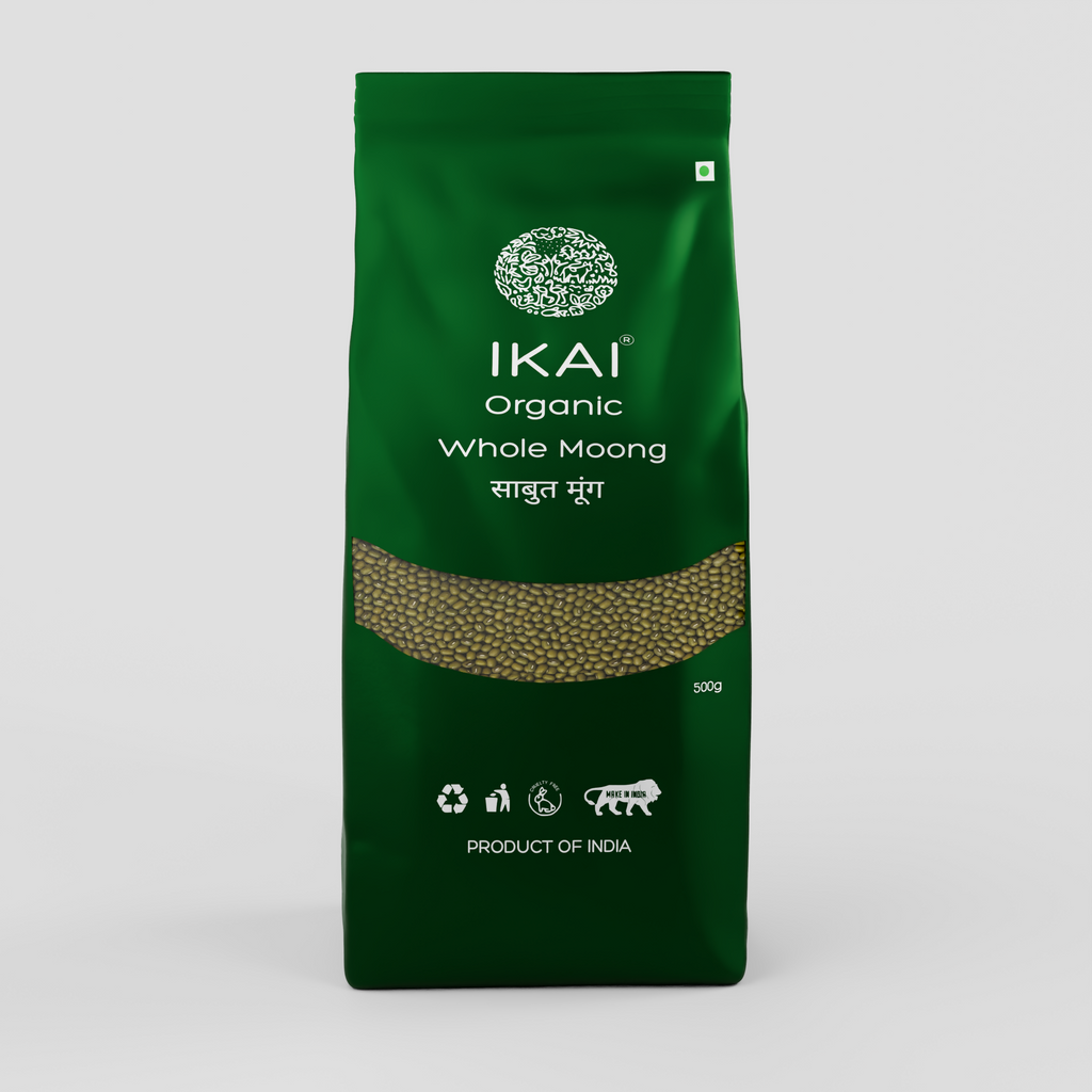 IKAI Organic Whole Moong (Green Gram)
