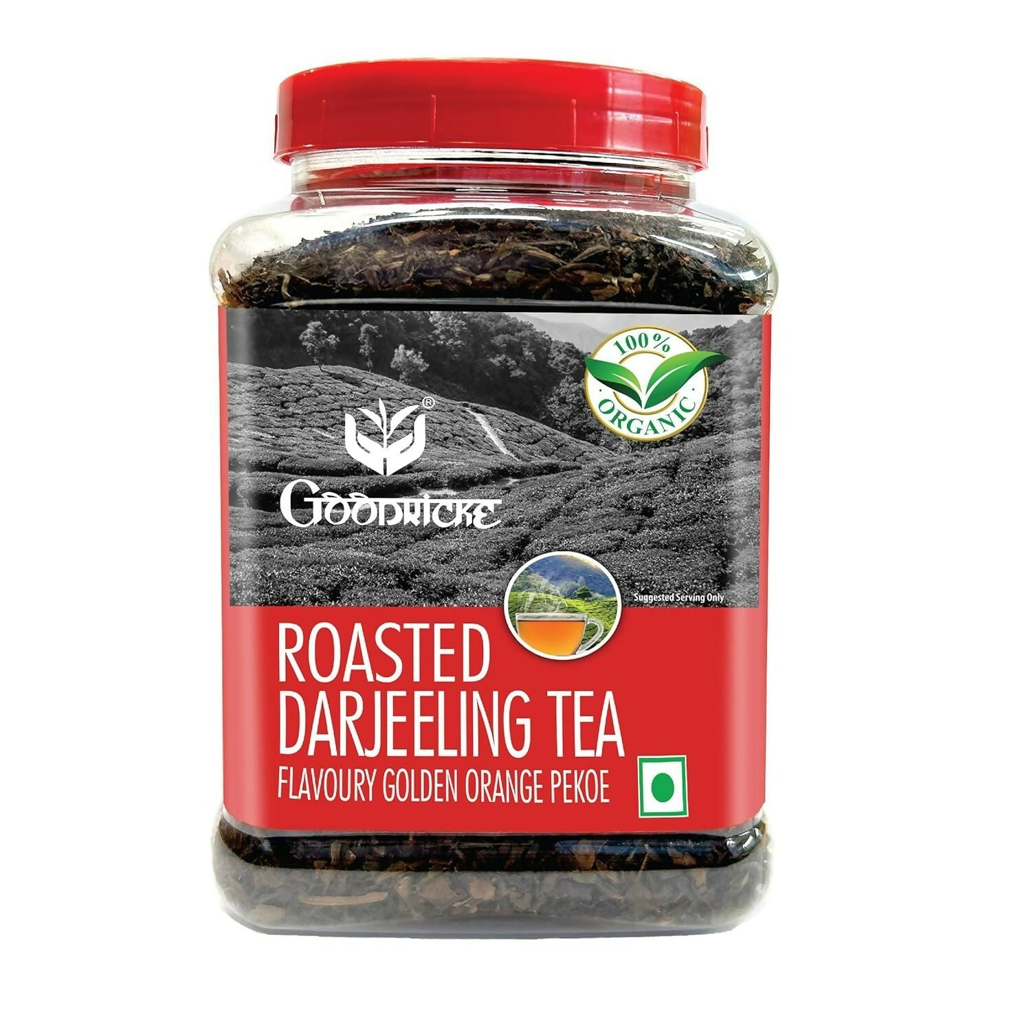 Goodricke Roasted Organic Darjeeling Tea Jar | Grocsy