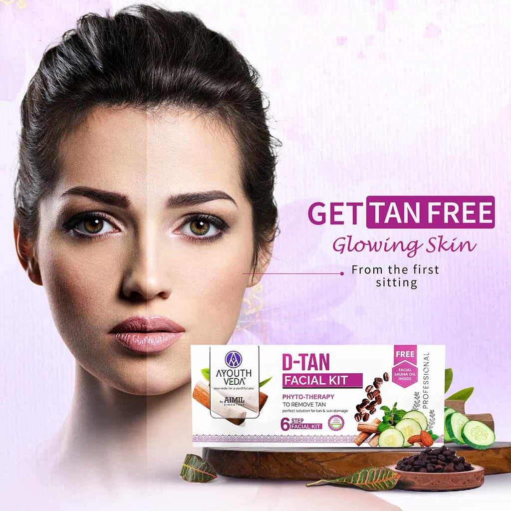Ayouthveda D- Tan Facial Kit for Tan Removal & Brightness | Grocsy