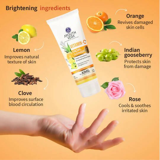 Ayouthveda Vitamin-C Facial Cleanser | Grocsy