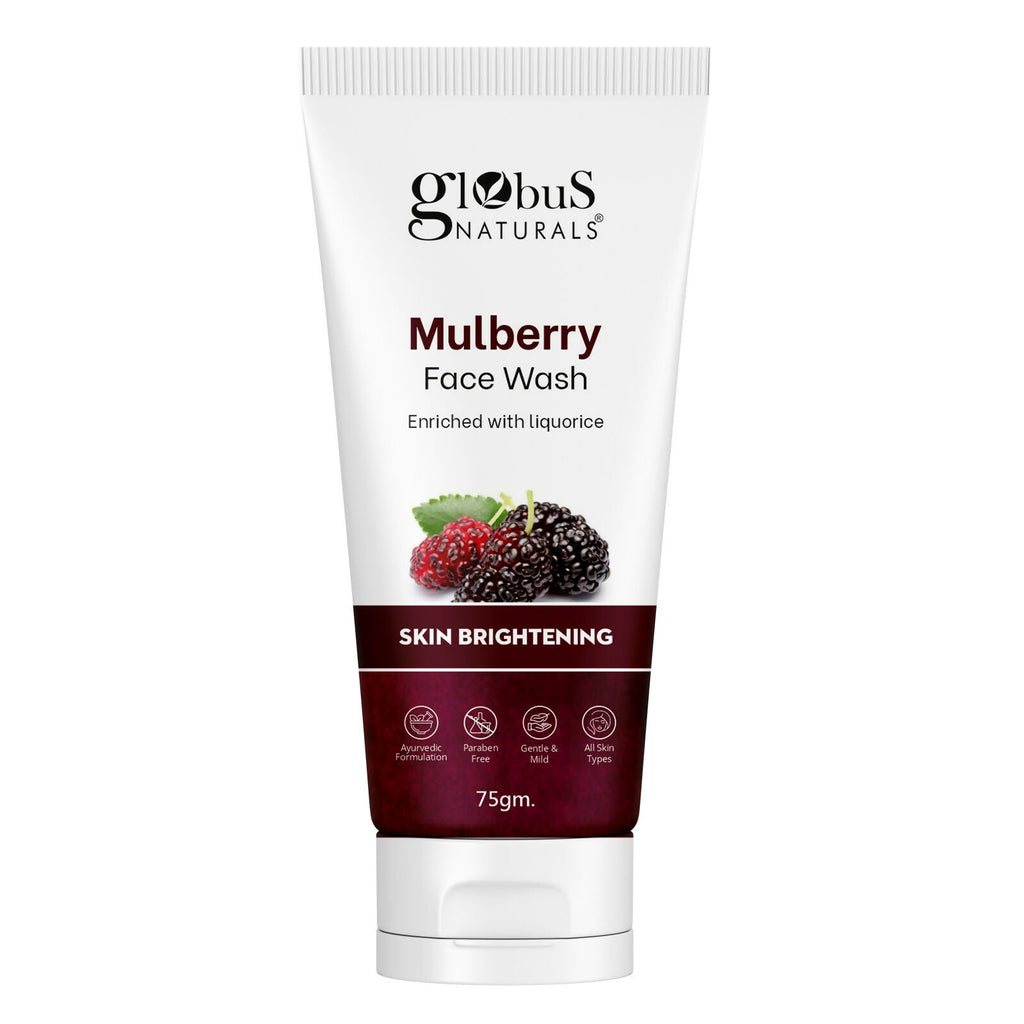 Globus Naturals Mulberry Fairness Face Wash, Suitable For All Skin Types | Grocsy