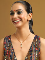 Ruby Raang White Clear Quartz Kundan Necklace | Grocsy