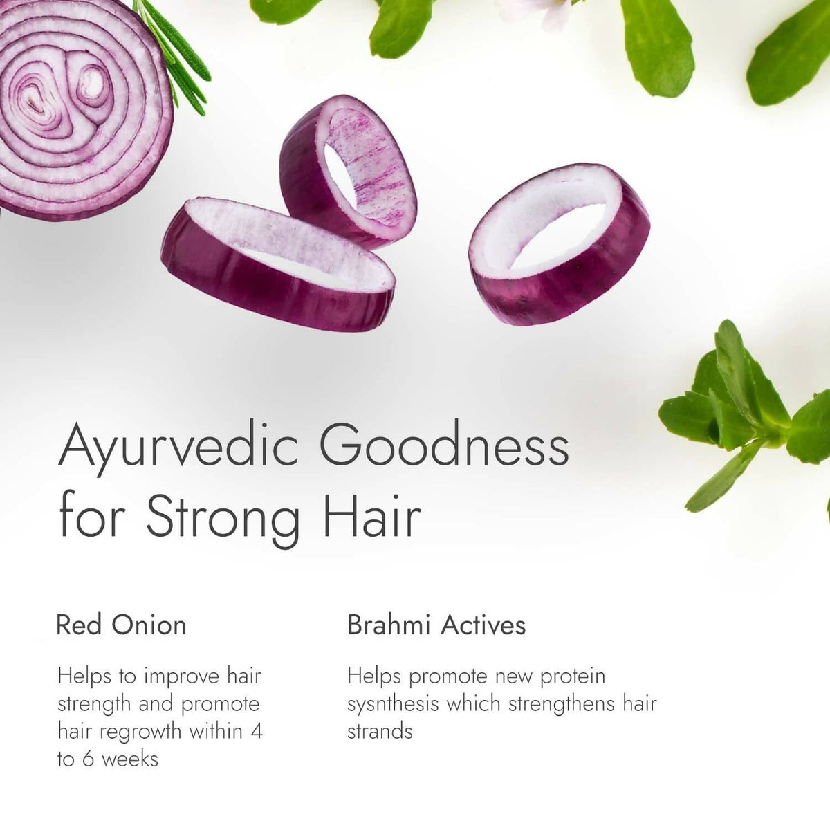 Kapiva Ayurveda Hair Rituals Onion Brahmi Hair Oil | Grocsy