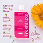 FreshLuxe Silk Bodywash Exfoliating & Hyderation Jojoba, Camomile & Ylang Ylang | Grocsy