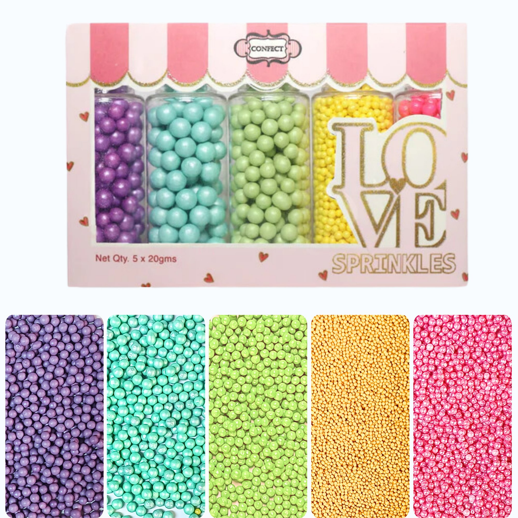 Confect Tropical Summer Disco Balls Assorted Sprinkles (DB-05) | Grocsy