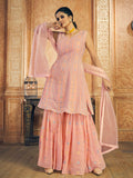 Myra Pink Georgette Embroidered Designer Suit | Grocsy