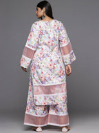 Ahalyaa Women's Traditional wear Kurta Set - Lavender | Grocsy