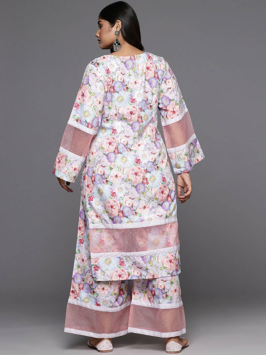 Ahalyaa Women's Traditional wear Kurta Set - Lavender | Grocsy