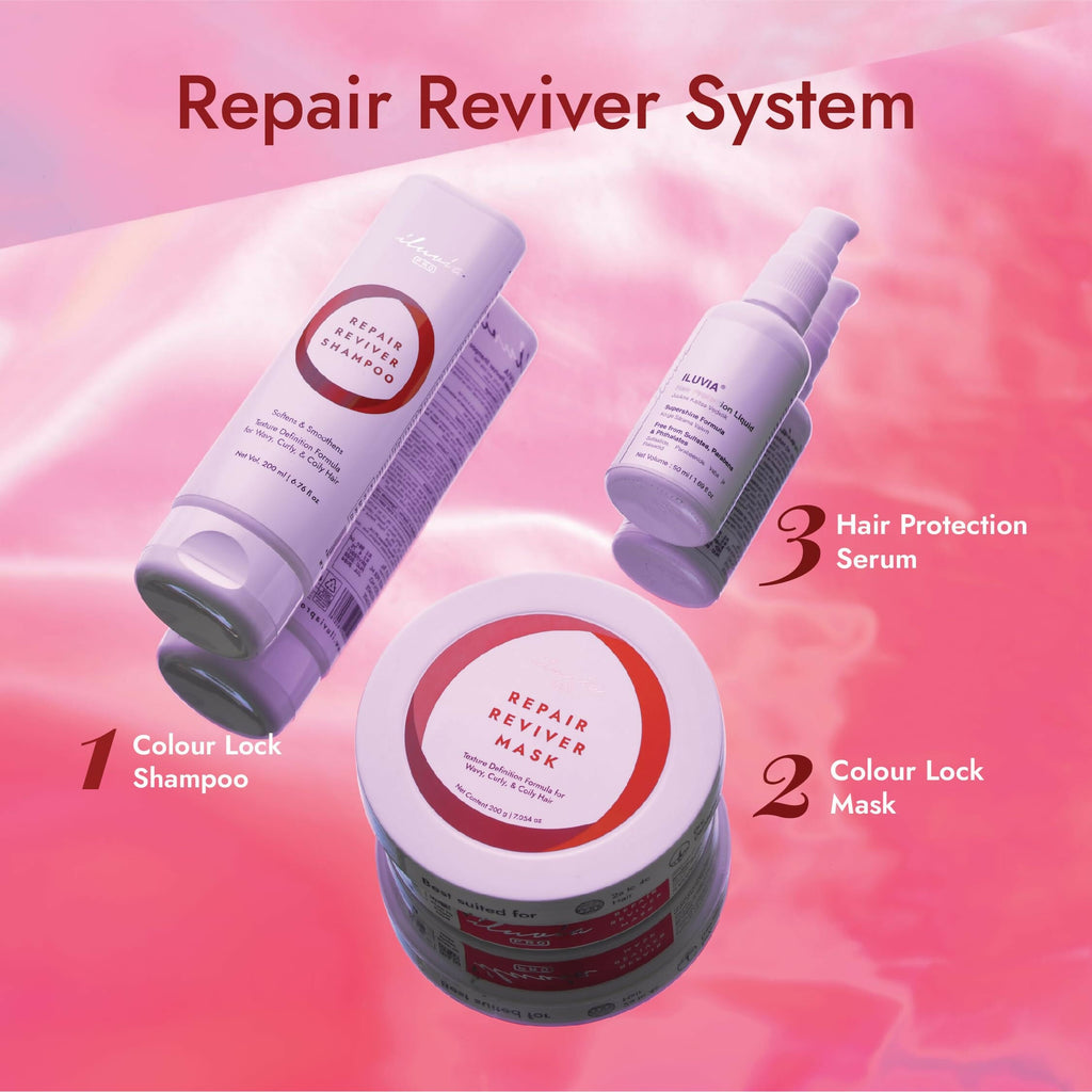 iluvia Curly & Wavy Hair - Repair Reviver Shampoo for Natural Definition | Grocsy
