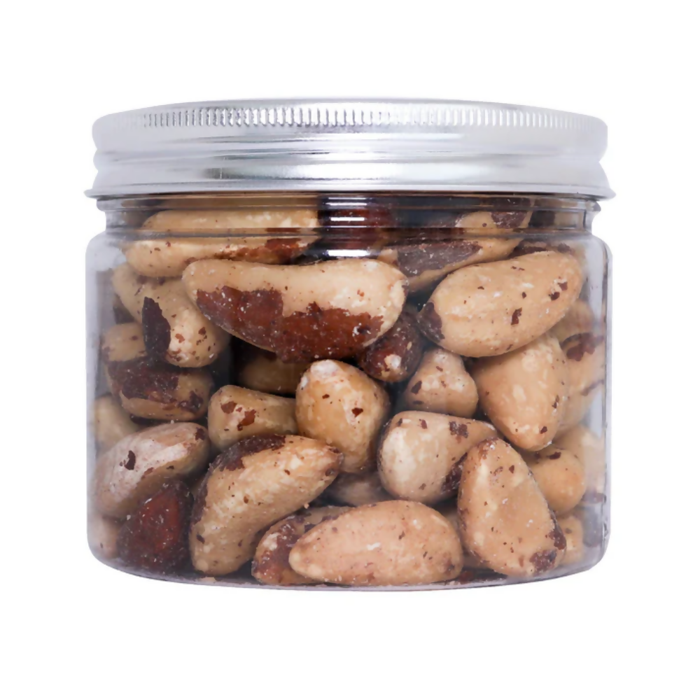 Tassyam Organics Roasted Brazil Nuts Jar | Grocsy