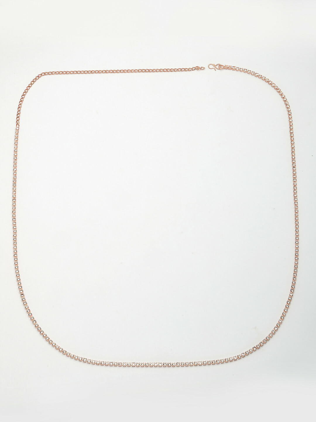 NVR Women's Rose Gold-Polished AD-Studded Kamarbandh Waist Chain | Grocsy